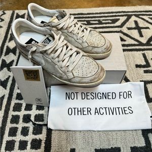 Golden Goose White Athletic Shoes